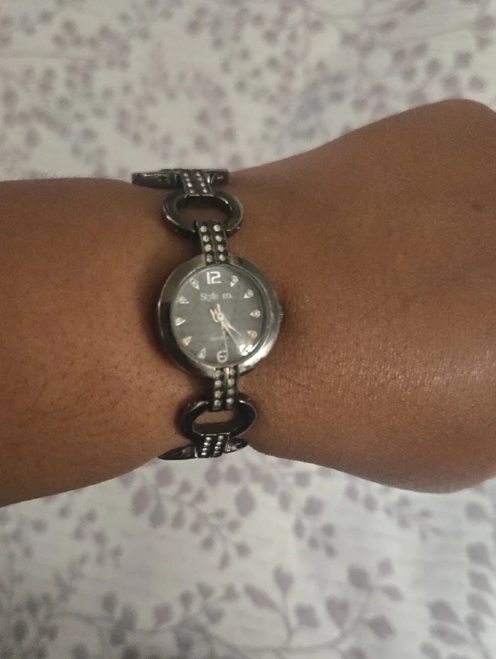 Women's Mixed Silver and Gold Tone Watch and Bracelet Set - Multi-Color